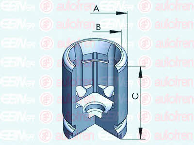 Autofren D025319 Rear brake caliper piston D025319: Buy near me in Poland at 2407.PL - Good price!