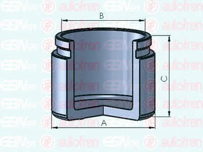 Autofren D025410 Front brake caliper piston D025410: Buy near me at 2407.PL in Poland at an Affordable price!