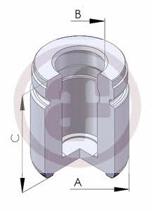 Autofren D02577 Rear brake caliper piston D02577: Buy near me at 2407.PL in Poland at an Affordable price!
