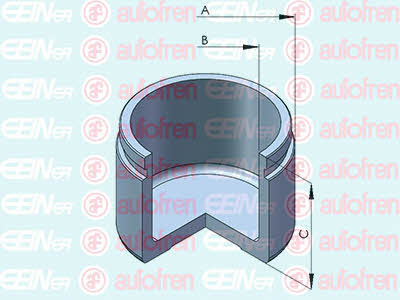 Autofren D025532 Front brake caliper piston D025532: Buy near me at 2407.PL in Poland at an Affordable price!