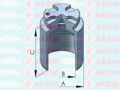 Autofren D025408 Rear brake caliper piston D025408: Buy near me in Poland at 2407.PL - Good price!