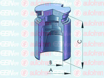 Autofren D025363 Rear brake caliper piston D025363: Buy near me in Poland at 2407.PL - Good price!