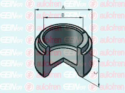 Autofren D025519 Front brake caliper piston D025519: Buy near me in Poland at 2407.PL - Good price!