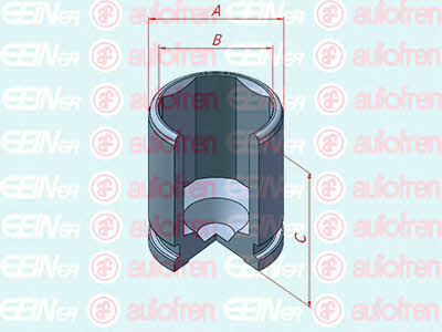 Autofren D025543 Rear brake caliper piston D025543: Buy near me at 2407.PL in Poland at an Affordable price!