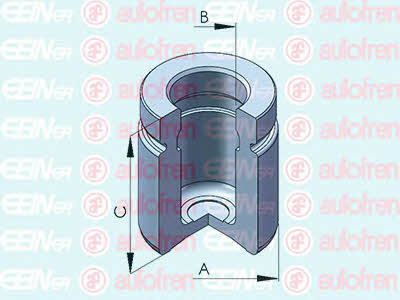 Autofren D025124 Rear brake caliper piston D025124: Buy near me in Poland at 2407.PL - Good price!