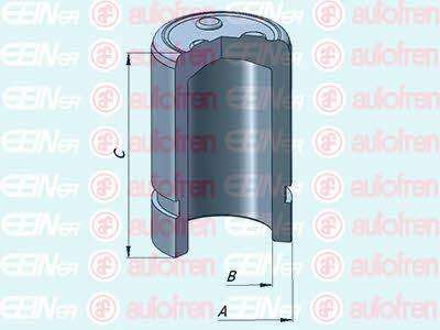 Autofren D025384 Rear brake caliper piston D025384: Buy near me at 2407.PL in Poland at an Affordable price!