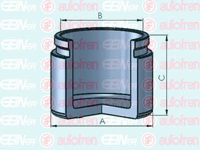Autofren D025379 Front brake caliper piston D025379: Buy near me at 2407.PL in Poland at an Affordable price!