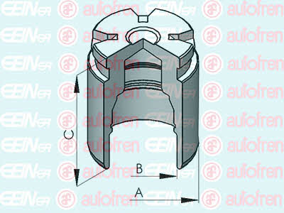 Autofren D025116 Rear brake caliper piston D025116: Buy near me in Poland at 2407.PL - Good price!