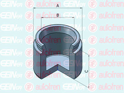 Autofren D025446 Front brake caliper piston D025446: Buy near me in Poland at 2407.PL - Good price!