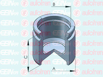 Autofren D025451 Front brake caliper piston D025451: Buy near me in Poland at 2407.PL - Good price!
