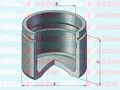 Autofren D025495 Front brake caliper piston D025495: Buy near me at 2407.PL in Poland at an Affordable price!