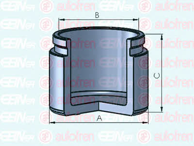 Autofren D025564 Rear brake caliper piston D025564: Buy near me in Poland at 2407.PL - Good price!