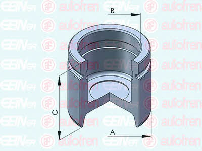 Autofren D025375 Rear brake caliper piston D025375: Buy near me in Poland at 2407.PL - Good price!