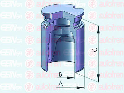 Autofren D025422 Rear brake caliper piston D025422: Buy near me at 2407.PL in Poland at an Affordable price!