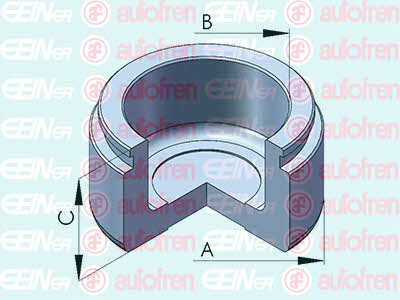 Autofren D025489 Front brake caliper piston D025489: Buy near me in Poland at 2407.PL - Good price!