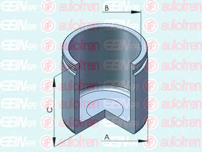 Autofren D025502 Front brake caliper piston D025502: Buy near me in Poland at 2407.PL - Good price!