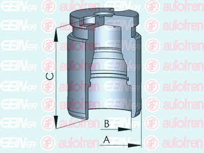 Autofren D025417 Rear brake caliper piston D025417: Buy near me in Poland at 2407.PL - Good price!