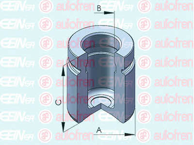 Autofren D025552 Rear brake caliper piston D025552: Buy near me at 2407.PL in Poland at an Affordable price!