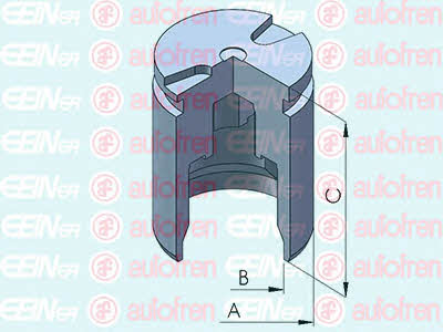 Autofren D025267 Rear brake caliper piston D025267: Buy near me in Poland at 2407.PL - Good price!