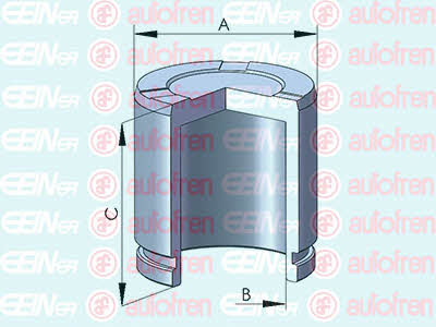Autofren D025533 Front brake caliper piston D025533: Buy near me at 2407.PL in Poland at an Affordable price!