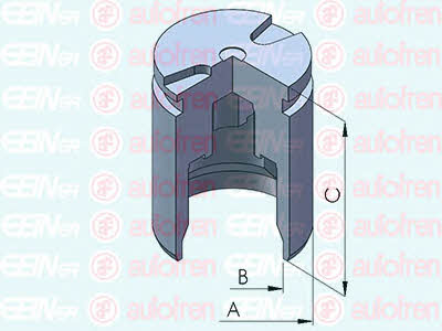 Autofren D025340 Rear brake caliper piston D025340: Buy near me in Poland at 2407.PL - Good price!