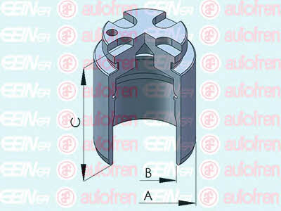 Autofren D025418 Rear brake caliper piston D025418: Buy near me in Poland at 2407.PL - Good price!