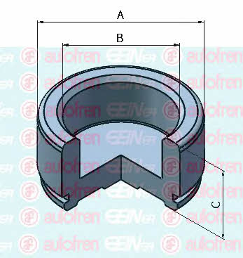 Autofren D025443 Front brake caliper piston D025443: Buy near me at 2407.PL in Poland at an Affordable price!