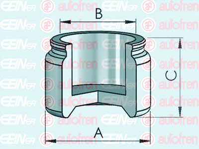 Autofren D025514 Rear brake caliper piston D025514: Buy near me at 2407.PL in Poland at an Affordable price!