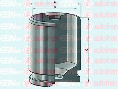 Autofren D025536 Rear brake caliper piston D025536: Buy near me in Poland at 2407.PL - Good price!
