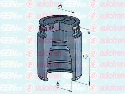 Rear brake caliper piston Autofren D025558