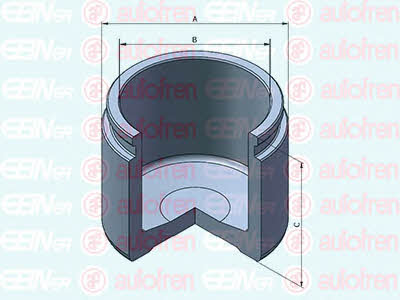 Autofren D025505 Front brake caliper piston D025505: Buy near me in Poland at 2407.PL - Good price!