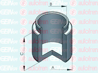Autofren D025359 Front brake caliper piston D025359: Buy near me in Poland at 2407.PL - Good price!