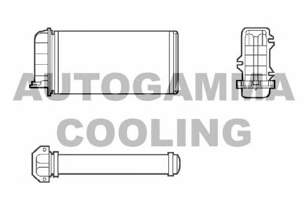 Autogamma 101970 Heat exchanger, interior heating 101970: Buy near me in Poland at 2407.PL - Good price!