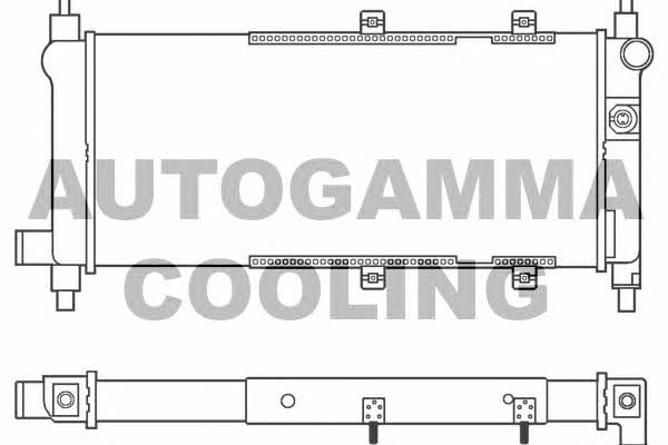 Autogamma 100074 Радіатор охолодження двигуна 100074: Приваблива ціна - Купити у Польщі на 2407.PL!