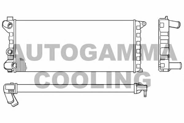 Autogamma 100078 Радиатор охлаждения двигателя 100078: Купить в Польше - Отличная цена на 2407.PL!