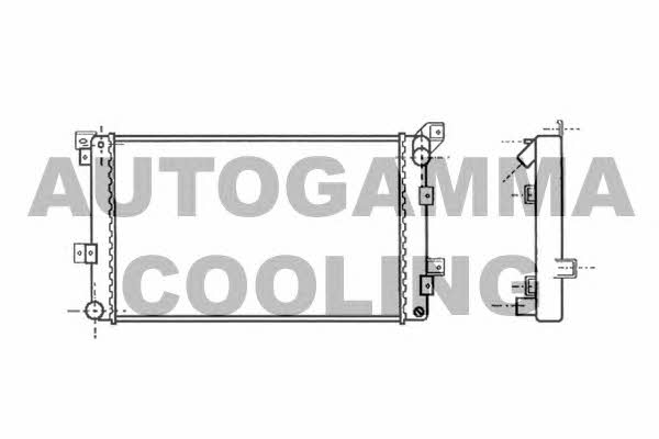 Autogamma 100145 Radiator, engine cooling 100145: Buy near me in Poland at 2407.PL - Good price!
