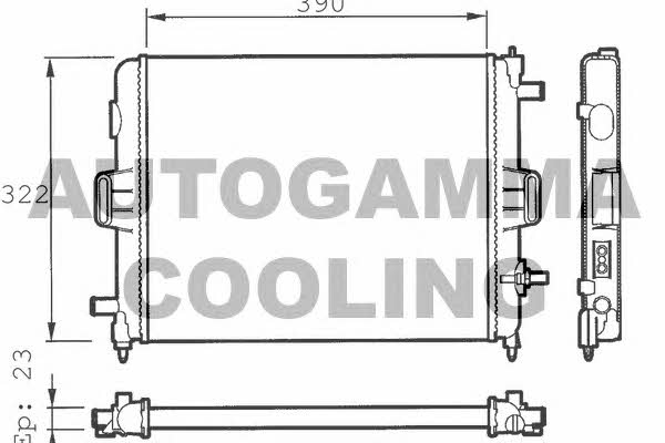 Autogamma 100149 Radiator, engine cooling 100149: Buy near me in Poland at 2407.PL - Good price!