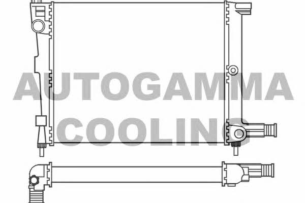 Autogamma 100153 Радиатор охлаждения двигателя 100153: Отличная цена - Купить в Польше на 2407.PL!