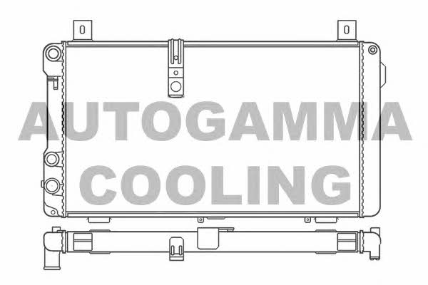 Autogamma 100180 Радиатор охлаждения двигателя 100180: Отличная цена - Купить в Польше на 2407.PL!