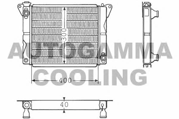 Autogamma 100237 Radiator, engine cooling 100237: Buy near me in Poland at 2407.PL - Good price!