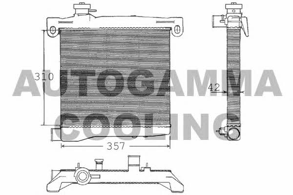 Autogamma 100247 Radiator, engine cooling 100247: Buy near me in Poland at 2407.PL - Good price!