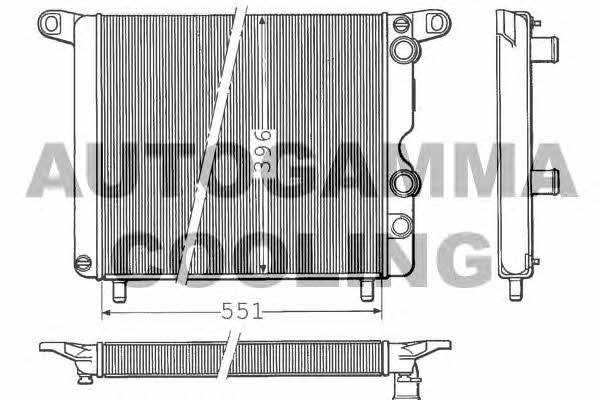 Autogamma 100253 Радіатор охолодження двигуна 100253: Приваблива ціна - Купити у Польщі на 2407.PL!