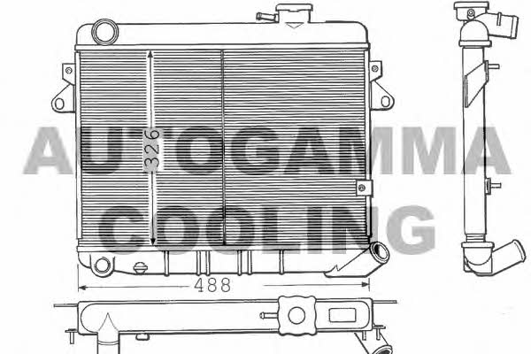 Autogamma 100255 Радиатор охлаждения двигателя 100255: Отличная цена - Купить в Польше на 2407.PL!