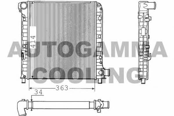 Autogamma 100270 Radiator, engine cooling 100270: Buy near me in Poland at 2407.PL - Good price!