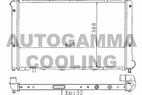 Autogamma 100277 Радіатор охолодження двигуна 100277: Приваблива ціна - Купити у Польщі на 2407.PL!