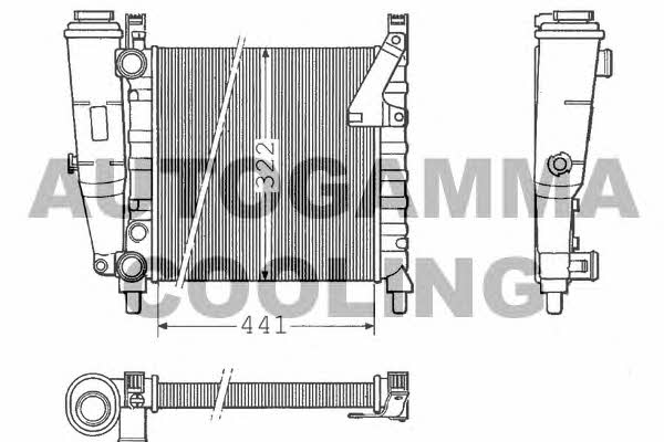 Autogamma 100284 Radiator, engine cooling 100284: Buy near me in Poland at 2407.PL - Good price!