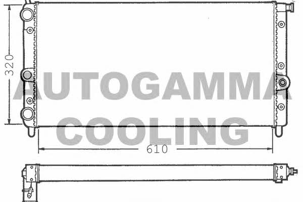 Autogamma 100285 Radiator, engine cooling 100285: Buy near me in Poland at 2407.PL - Good price!