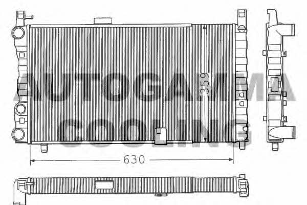 Autogamma 100297 Радіатор охолодження двигуна 100297: Приваблива ціна - Купити у Польщі на 2407.PL!