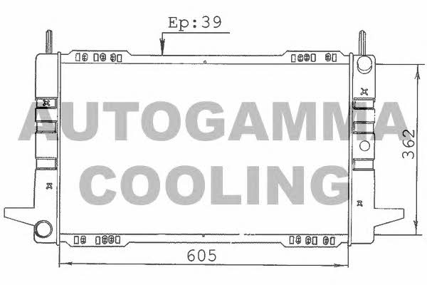 Autogamma 100365 Radiator, engine cooling 100365: Buy near me in Poland at 2407.PL - Good price!