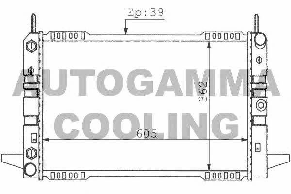 Autogamma 100366 Radiator, engine cooling 100366: Buy near me in Poland at 2407.PL - Good price!